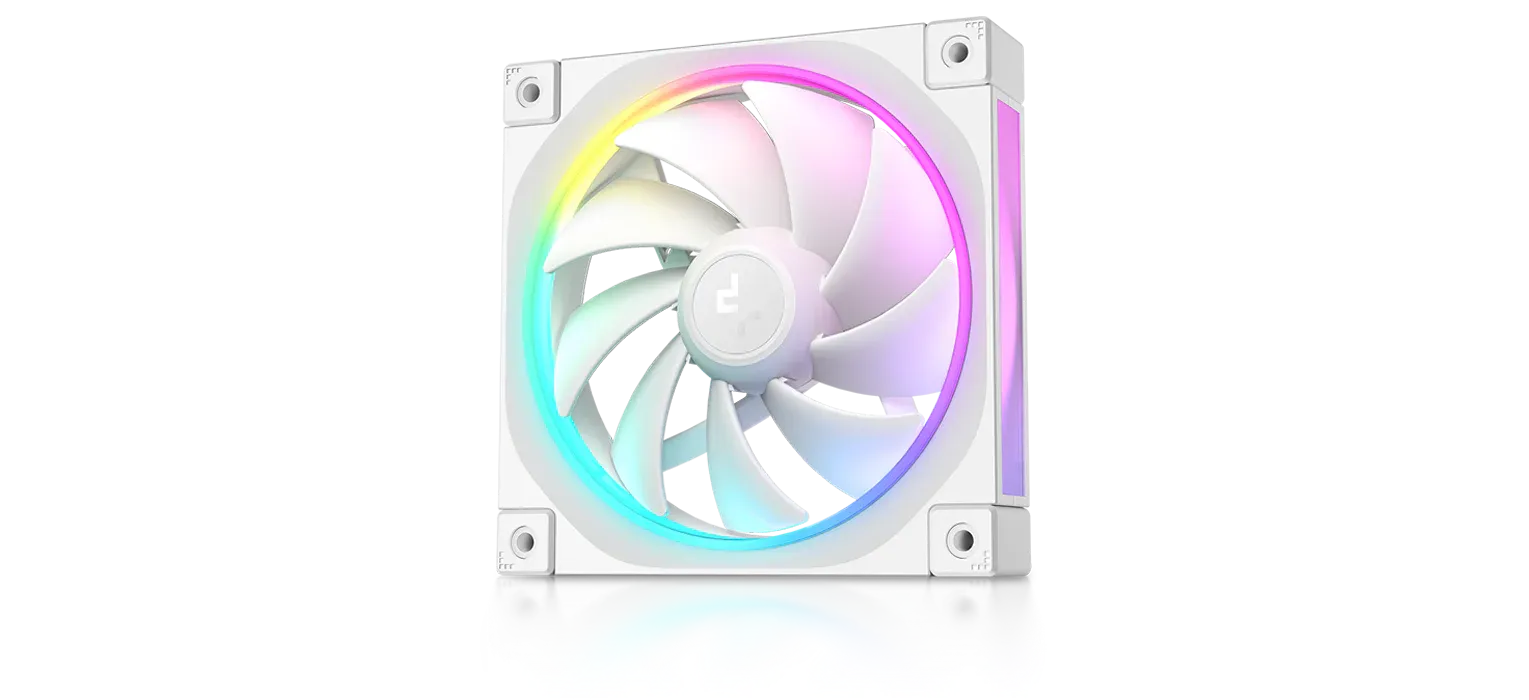 Deepcool FL12 ARGB 120mm Cabinet Fan (White) overview 1