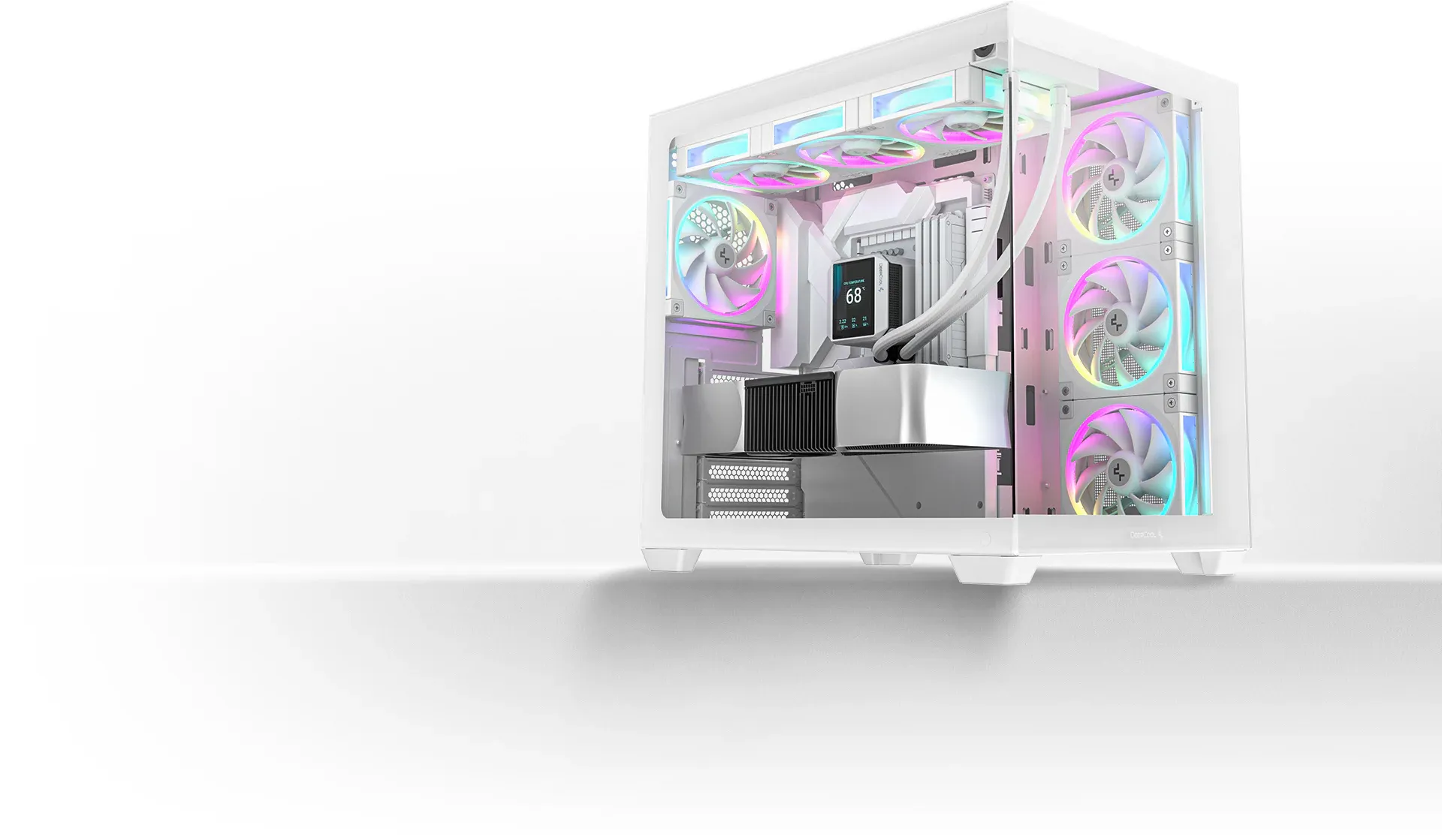 Deepcool FL12 ARGB 120mm Cabinet Fan (White) overview 2