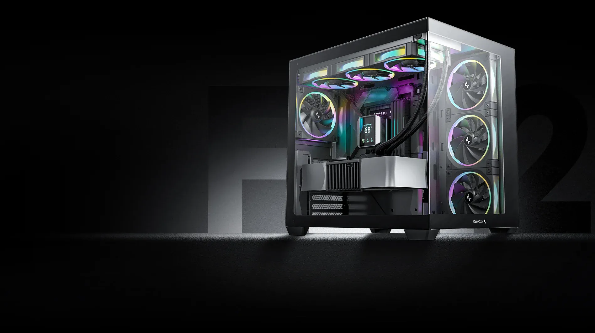 Deepcool FL12R WH-3 IN 1 ARGB 120mm Cabinet Fan (Black) overview 2