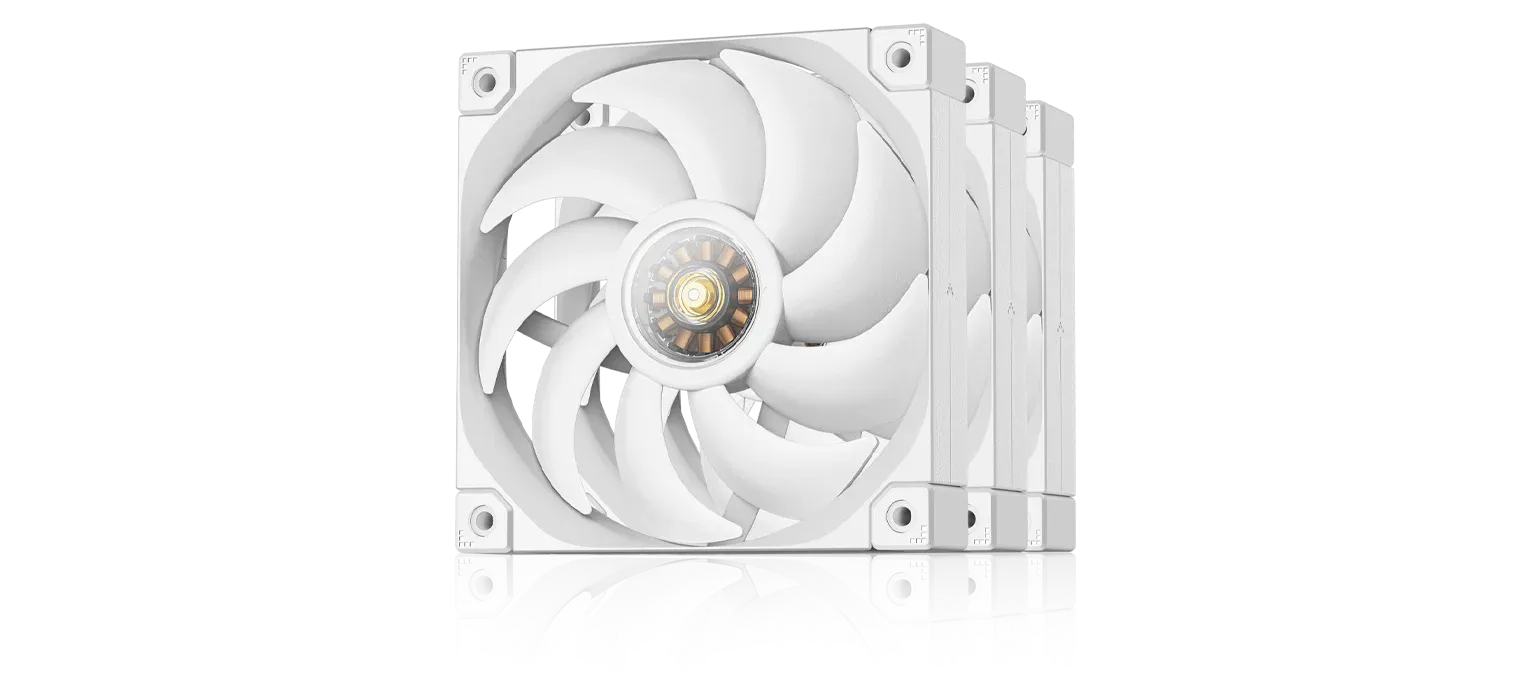 Deepcool FT12 WH 120mm PWM Cabinet Fan (Triple Pack) overview 1