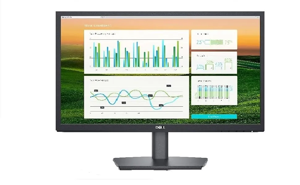 Dell E2222HS, Black Full HD (1080p) 1920 x 1080 at 60 Hz, VA Panel, HDMI, DP, VGA Port, with Speaker overview 3