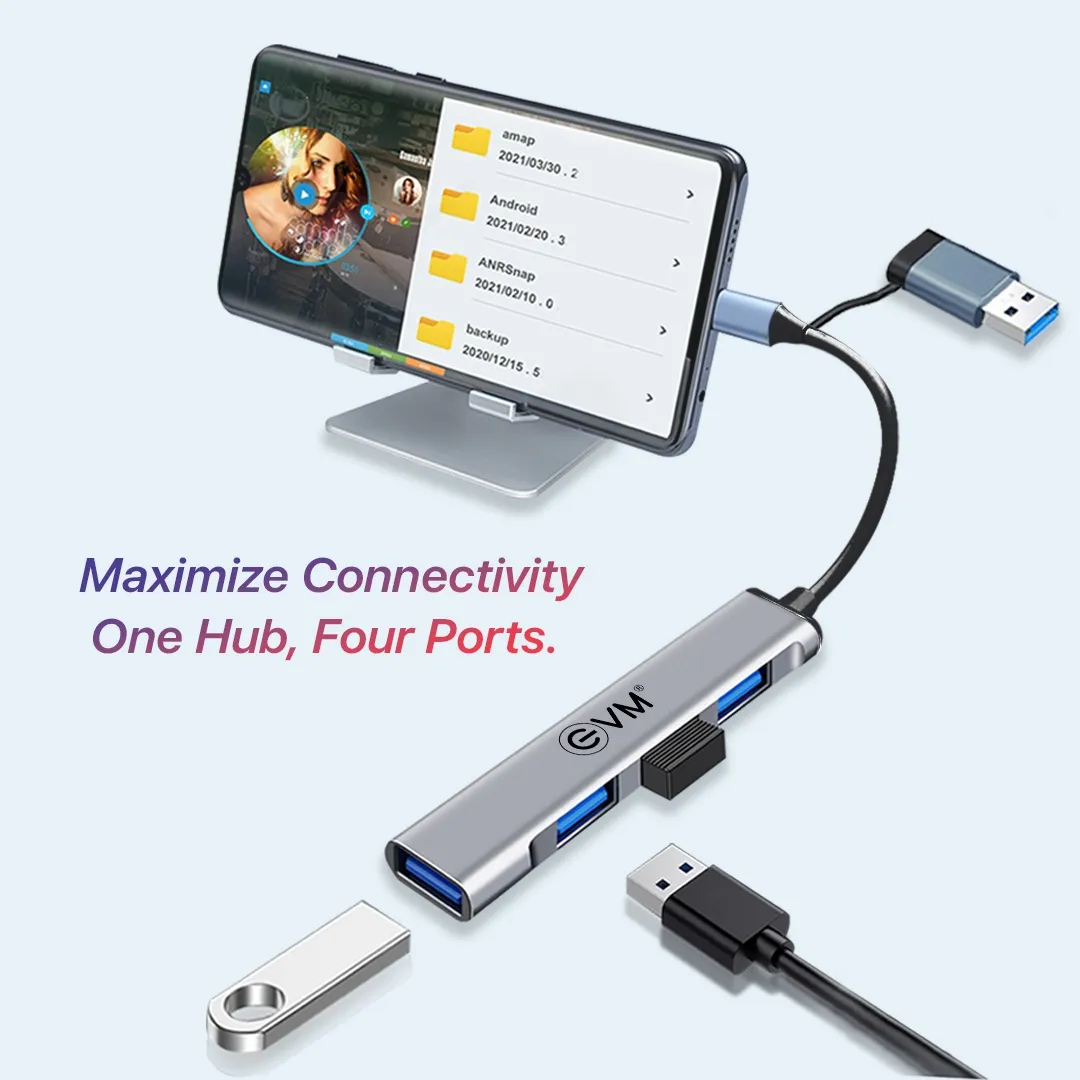 EVM 2-in-1 Four Port USB Hub overview 5