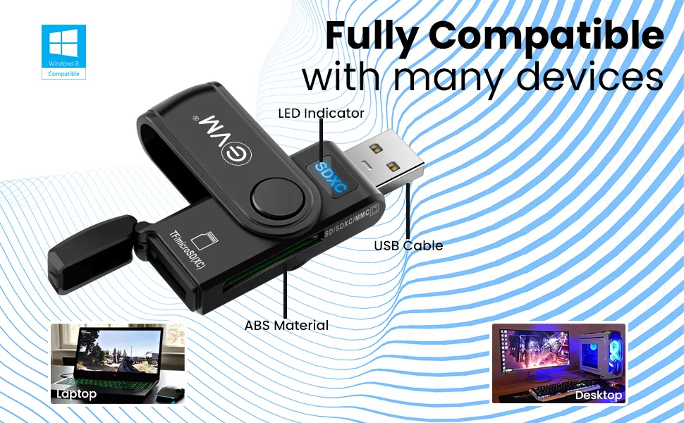 EVM 2in-1 USB 3.0 Card Reader overview 3