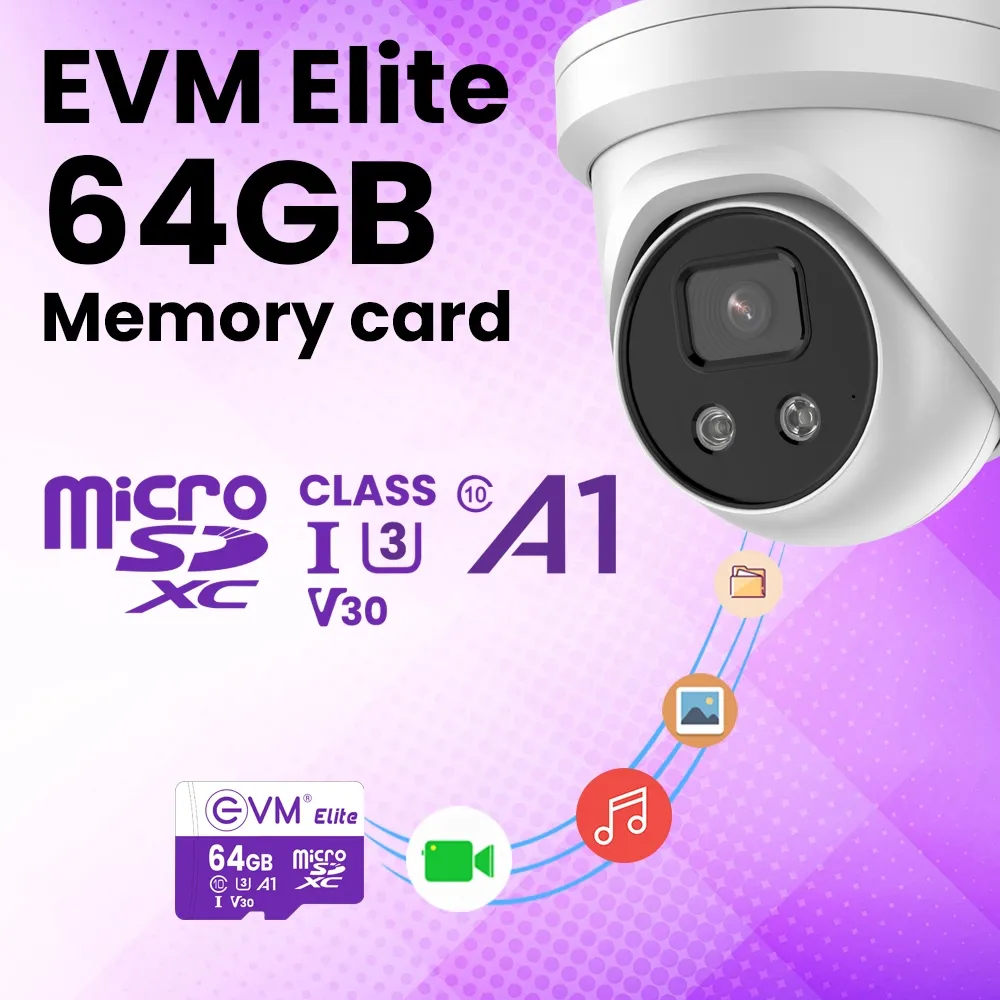 EVM Elite 64GB MicroSD XC CLASS 10 overview 1