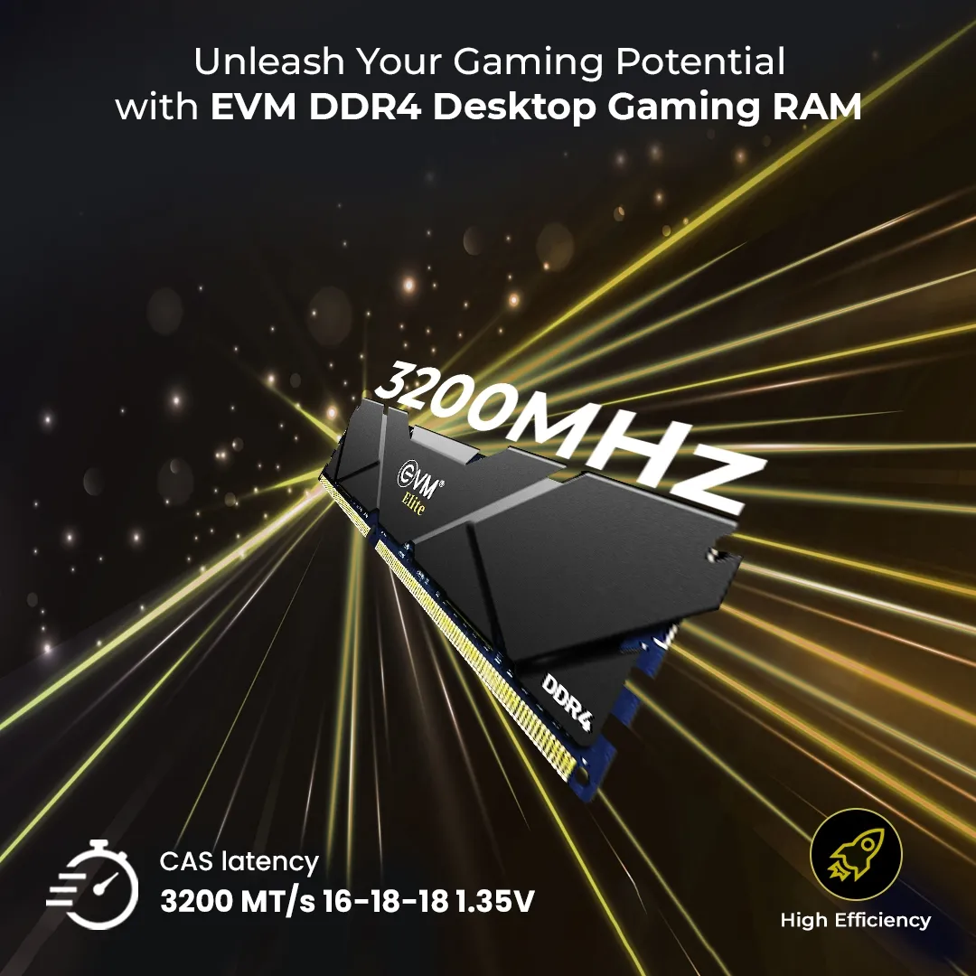 EVM Elite Gaming 8gb Ddr4 3200 Mhz Desktop Ram overview 2