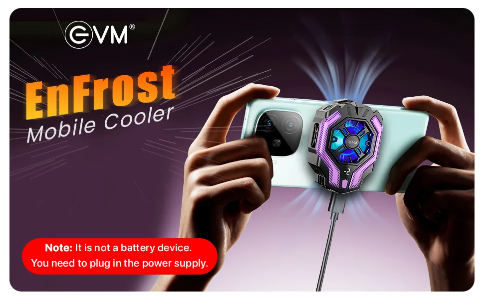 EVM EnFrost Gaming Fan Mobile Cooler overview 1