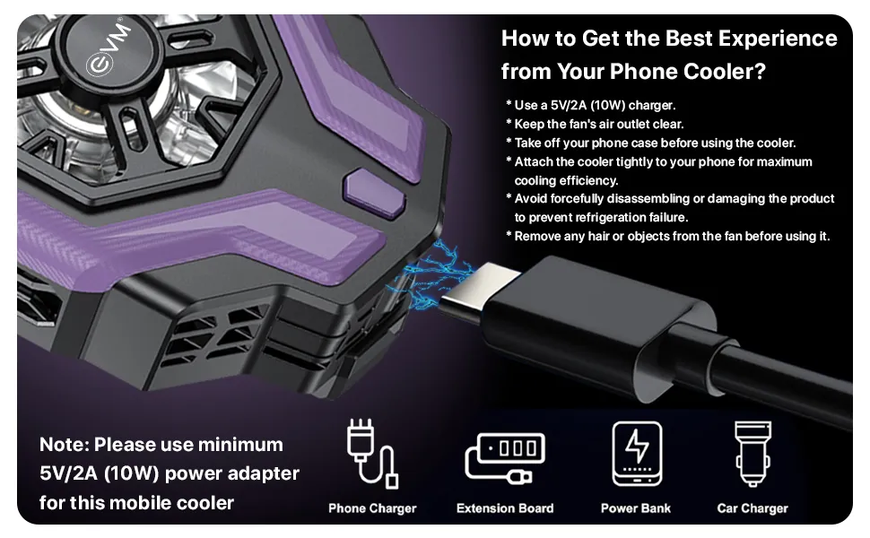 EVM EnFrost Gaming Fan Mobile Cooler overview 4
