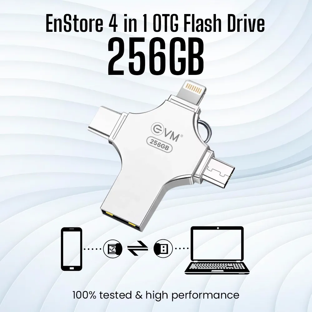 EVM Enstore 4 In 1 Otg Flashdrive 256gb overview 1