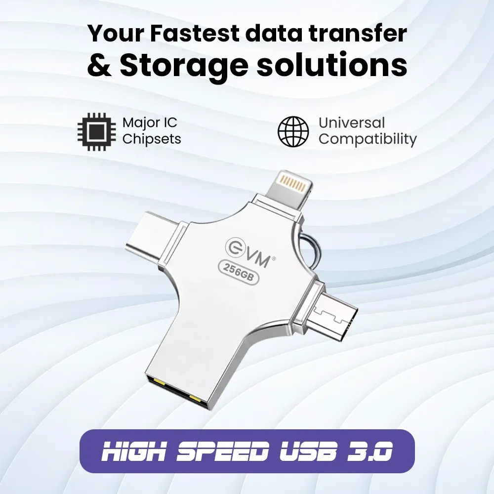 EVM Enstore 4 In 1 Otg Flashdrive 256gb overview 3