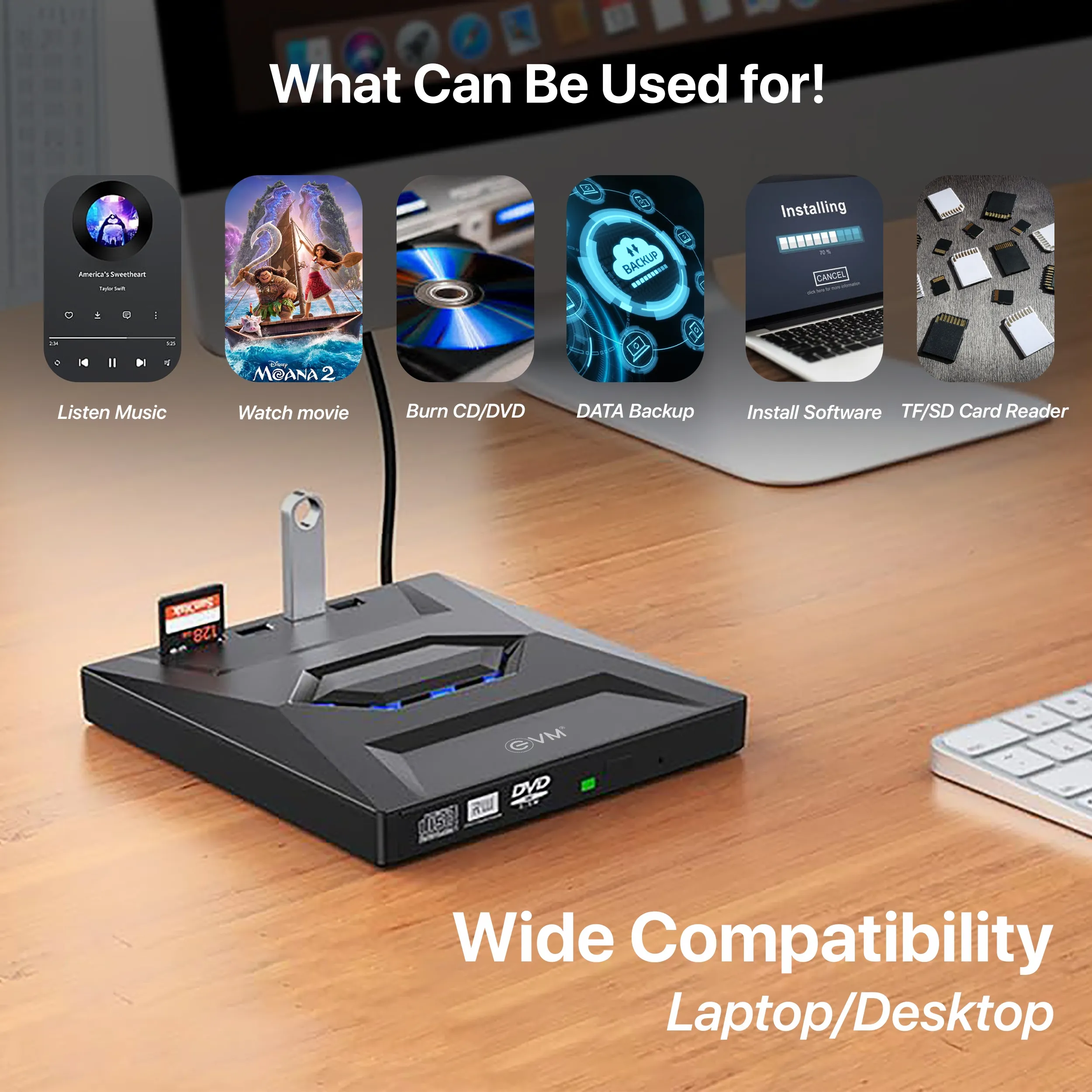 EVM External CD Drive (EXT-CD-01) overview 2