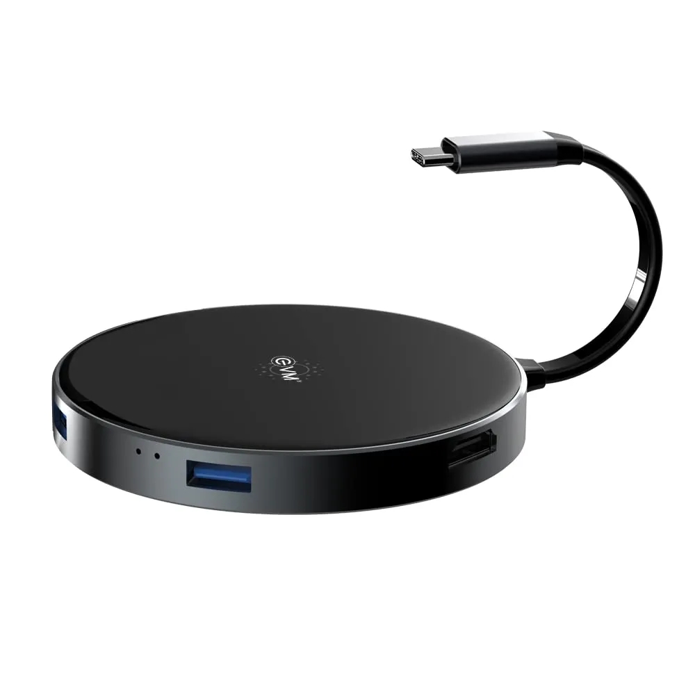 EVM USB-C Hub With 5W Wireless Charging overview 1