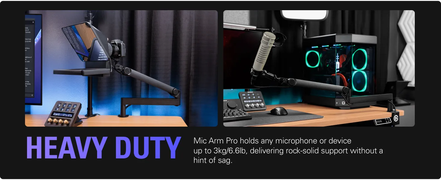 Elgato Wave Mic Arm Pro Black - 360° Rotatable Low Profile overview 7