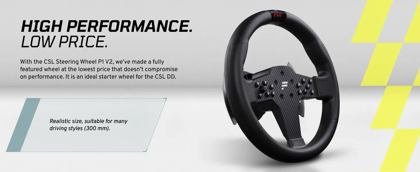 FANATEC Sim Racing CSL Steering Wheel P1 V2 (QR2 LITE) overview 2