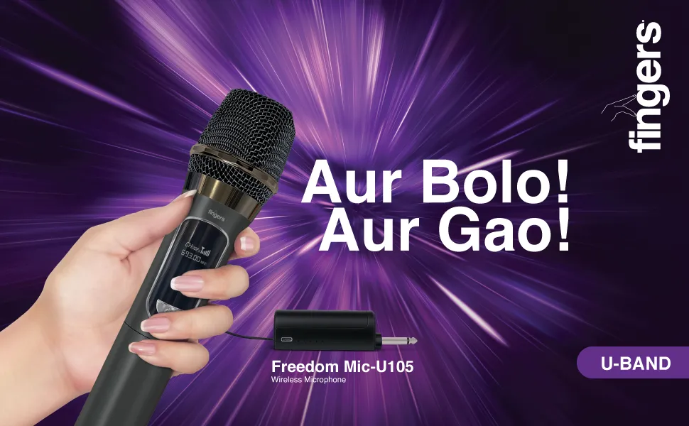 FINGERS Freedom Mic-U105 Wireless Microphone overview 1