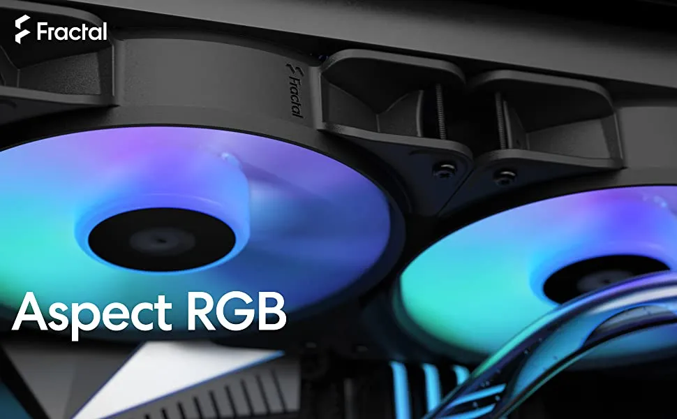Fractal Design Aspect 12 Black 120mm RGB Cabinet Fan (Single Pack) overview 1
