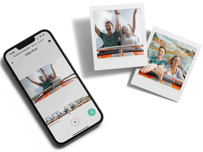 Fujifilm Instax Square Link Smartphone Printer (Ash White) overview 4