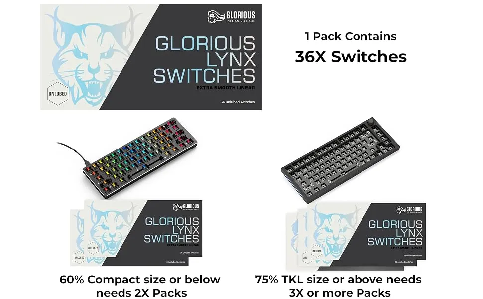 Glorious Lynx Switch (LUBED) overview 7