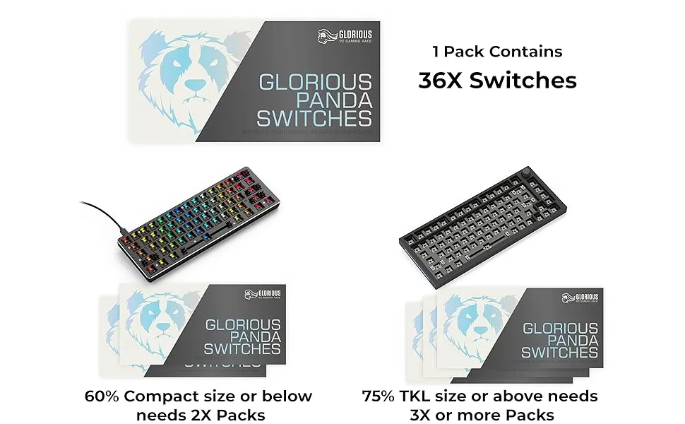 Glorious Panda Switch (Lubed Switches) overview 7