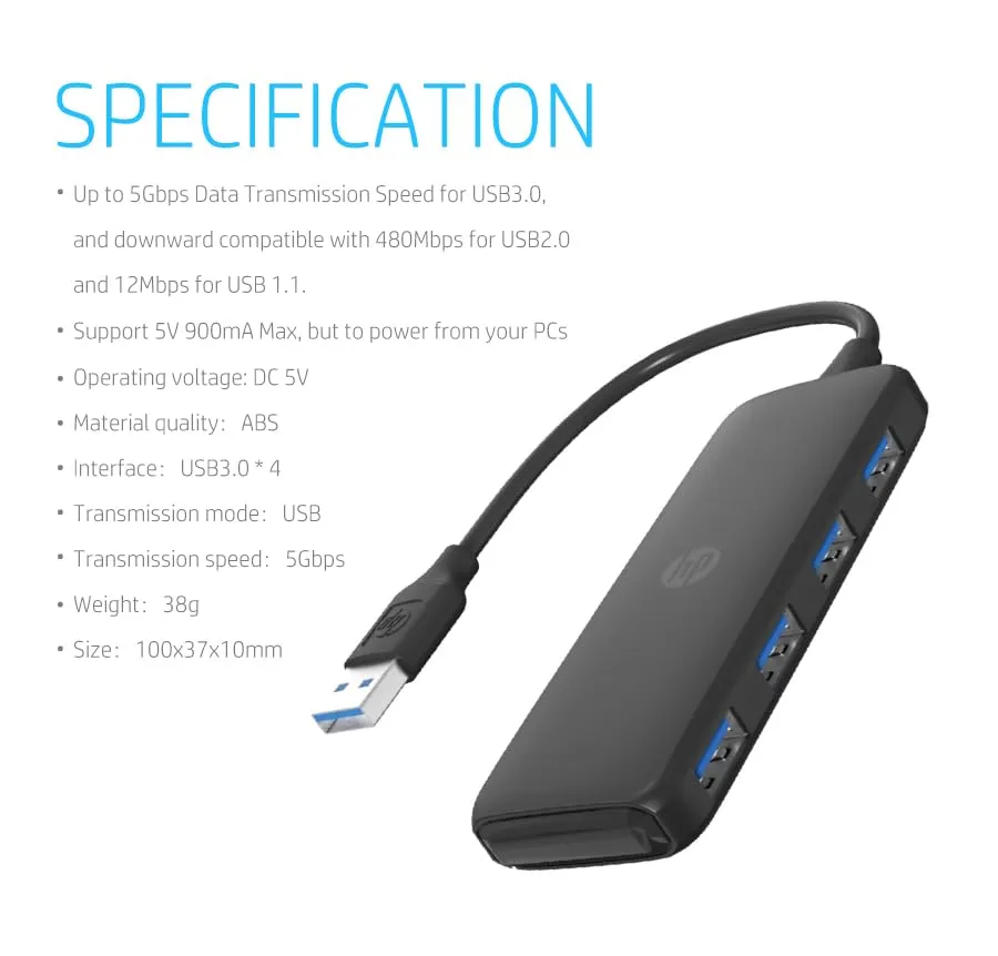 HP USB 3.0 4 Port Connector CT110 overview 6