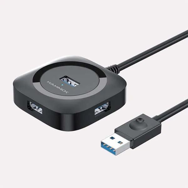 Hammok GRACE 4 PORT 3.0 USB Hub (Black)