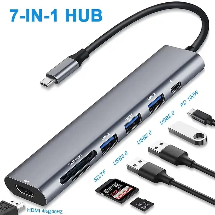 Hammok Sparkle 7-in-1 USB-C Hub overview 2