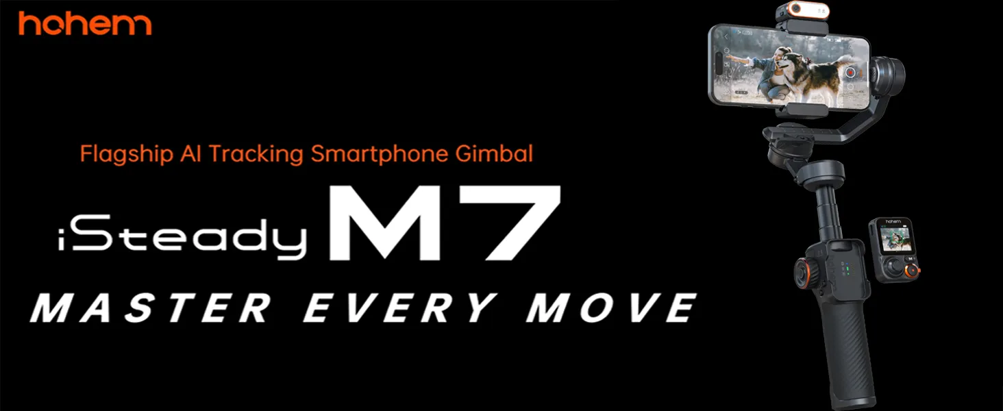 Hohem iSteady M7 AI Tracking Smartphone Gimbal Stabilizer overview 1
