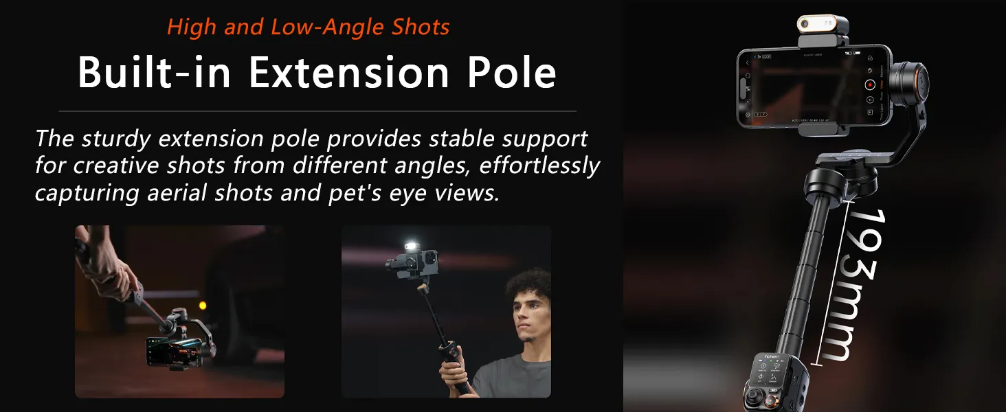 Hohem iSteady M7 AI Tracking Smartphone Gimbal Stabilizer overview 6