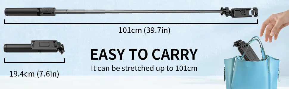 Hohem iSteady Q Multi-purpose Gimbal Stabilizer as a Selfie Stick and Tripod White overview 3