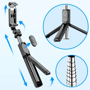 Hohem iSteady Q Multi-purpose Gimbal Stabilizer as a Selfie Stick and Tripod White overview 5