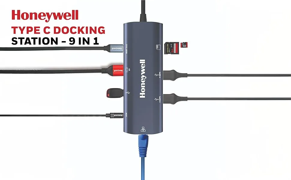 Honeywell 9-in-1 Type C Dock overview 1