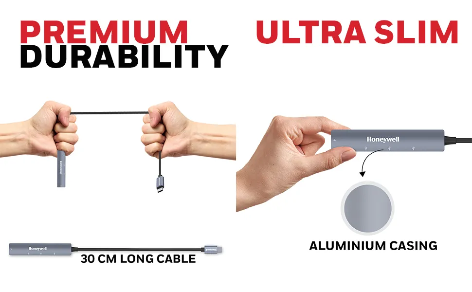Honeywell Momentum Type C to 4 Port USB Hub overview 5