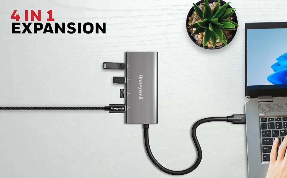 Honeywell Momentum TypeC to 2xUSB 3.2 Gen 2 TypeC Port & 2xUSB 3.2 Gen 2 TypeA Port Hub overview 2