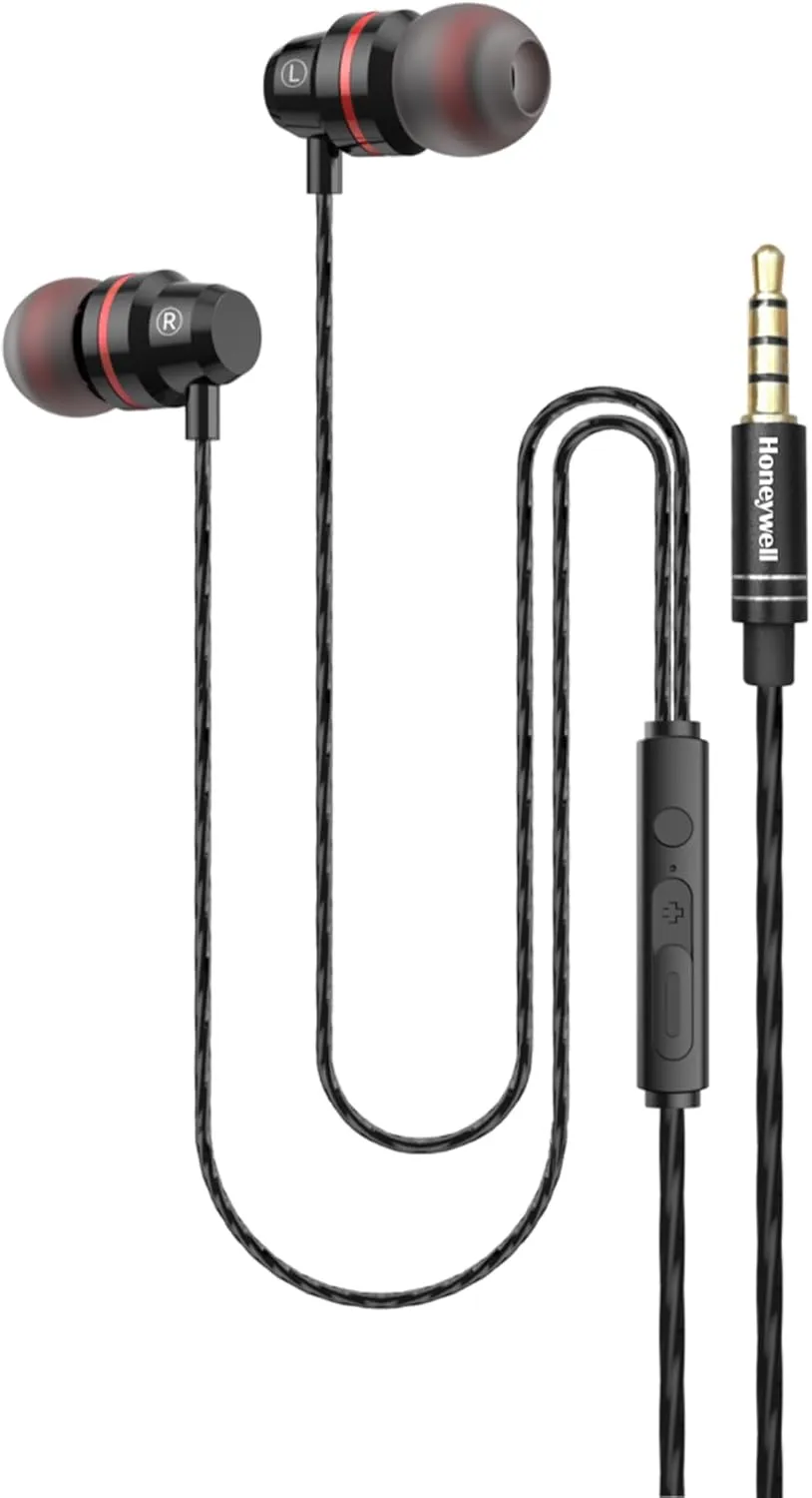Honeywell Moxie V50 Wired Earphone (Black) overview 1