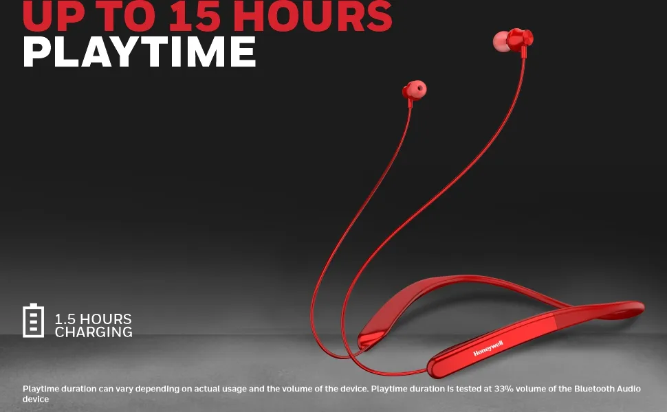 Honeywell Trueno U10 Bluetooth Neckband – Red overview 2