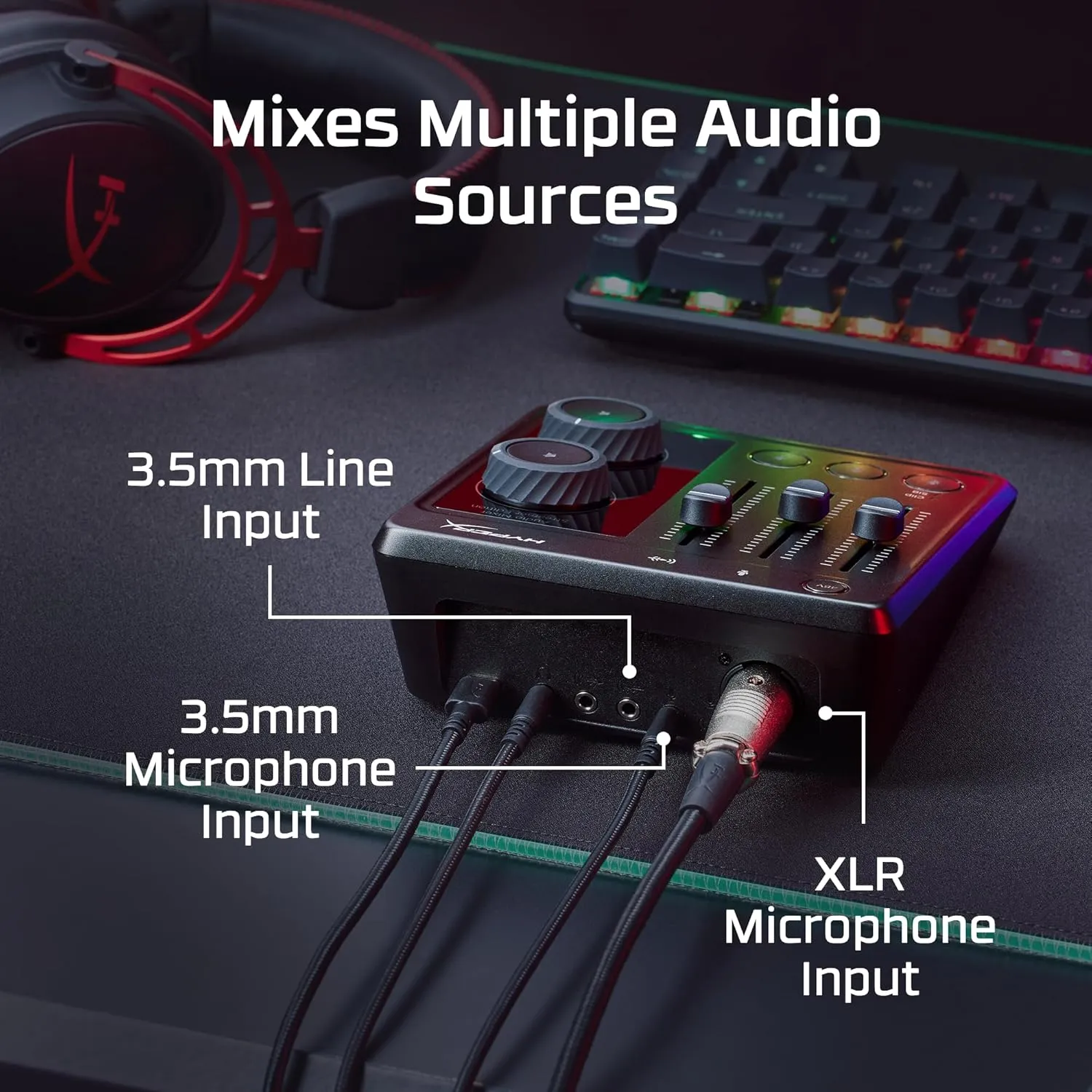 HyperX Audio Mixer (Black) overview 1