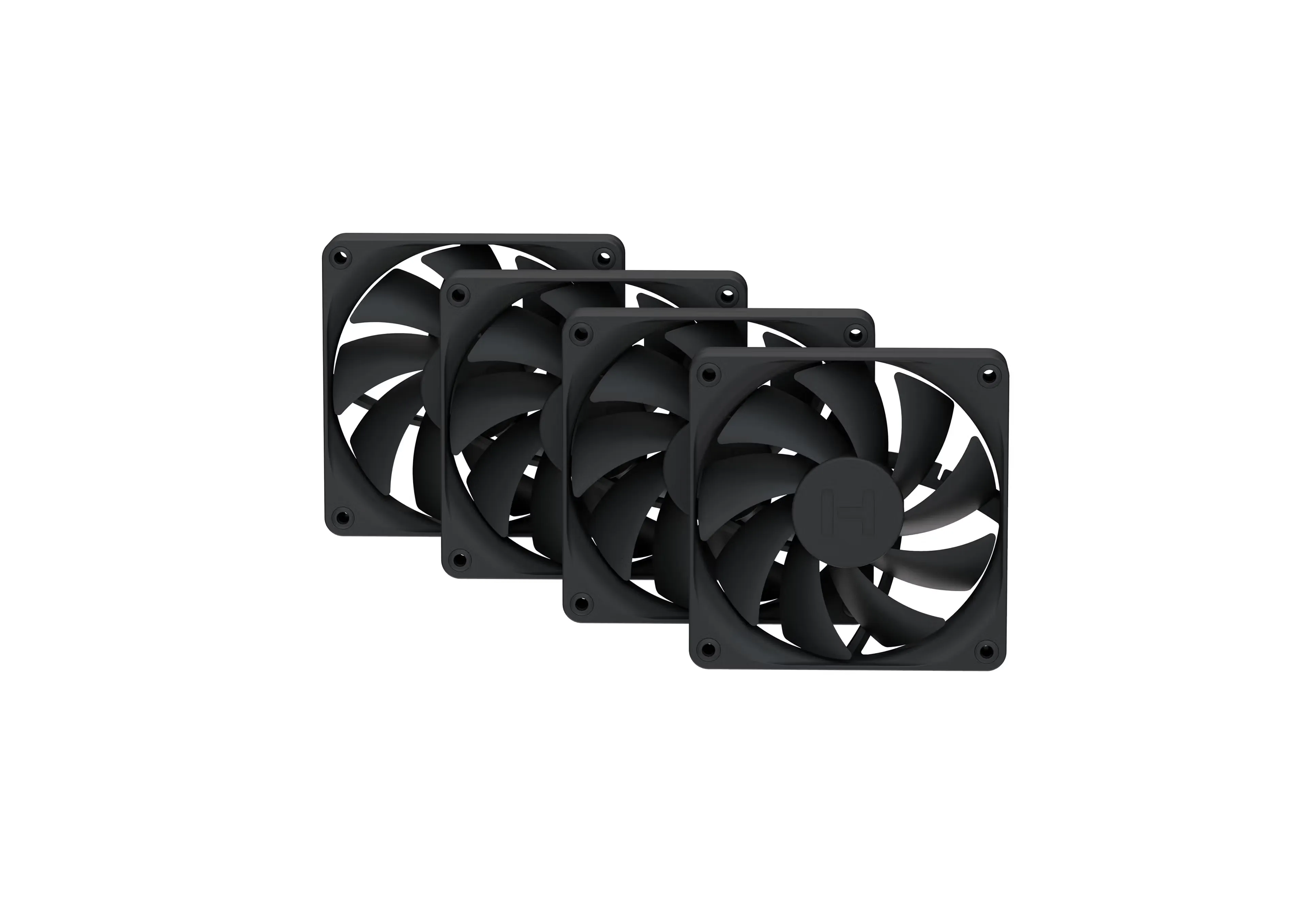 Hyte Flow FA12 120mm PC Case Fans 4-Pack Black overview 1