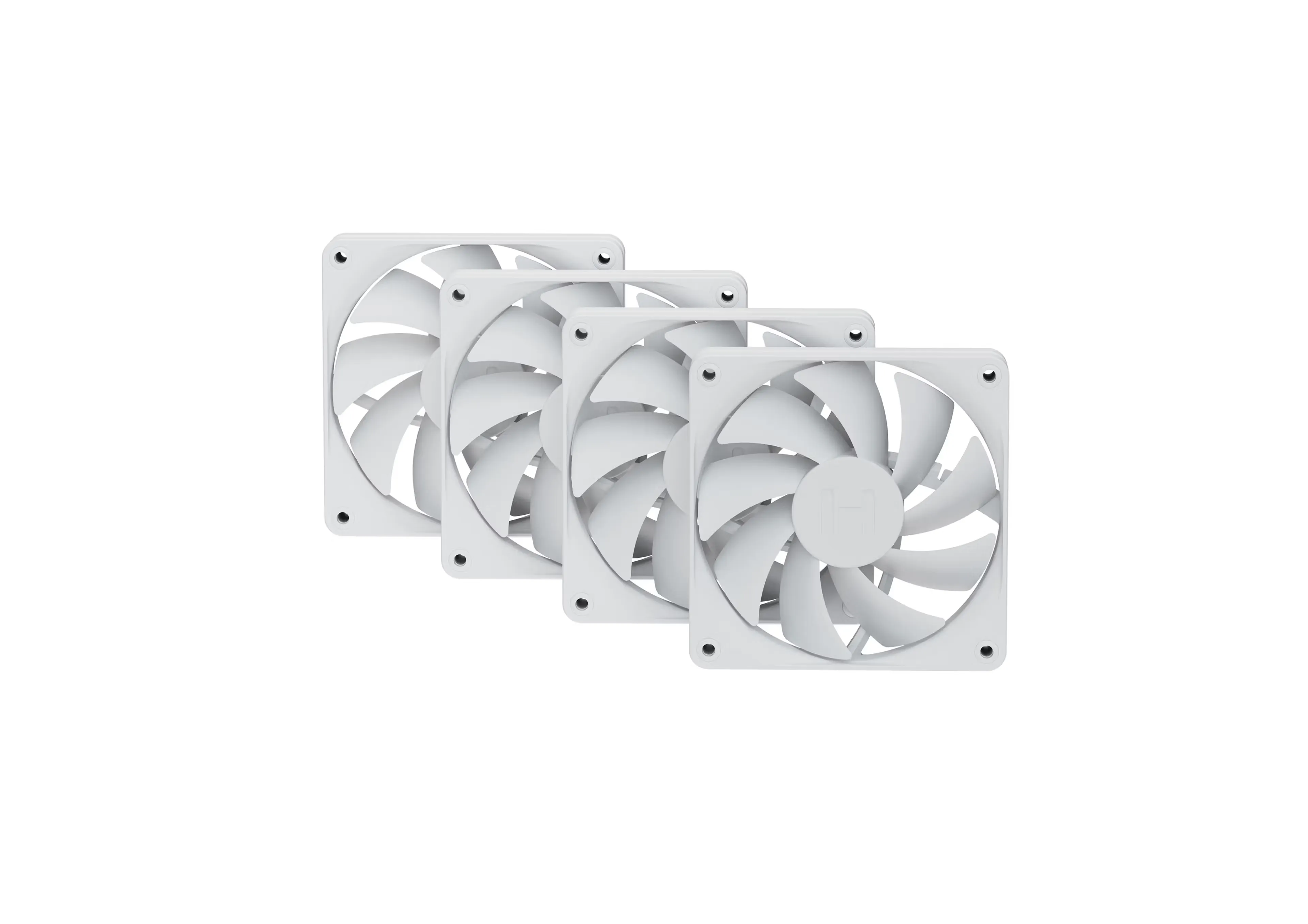 Hyte Flow FA12 120mm PC Case Fans 4-Pack Snow White overview 1