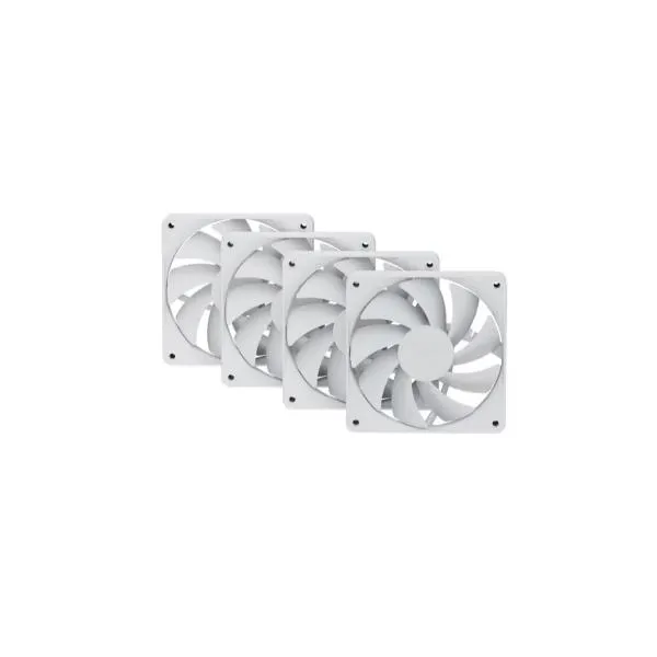 Hyte Flow FA12 120mm PC Case Fans 4-Pack Snow White