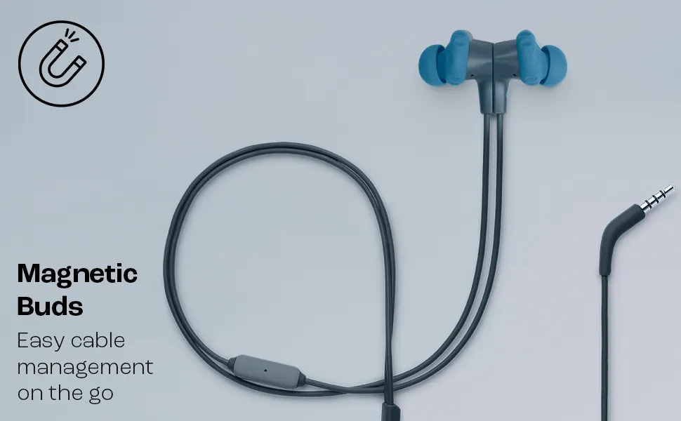 JBL Endurance Run 2 Wired Earphone (Blue) overview 2