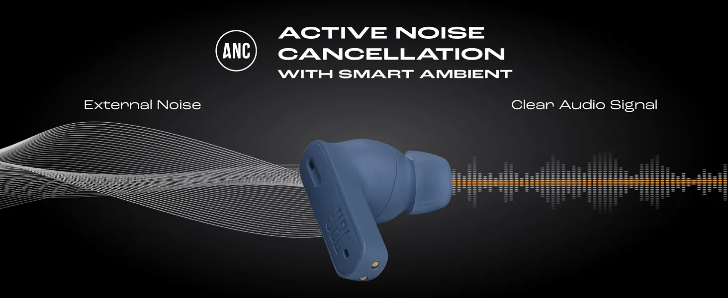 JBL Tune Beam, Blue overview 3