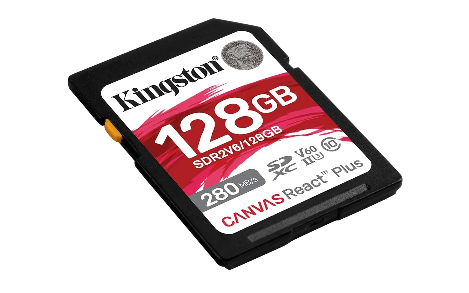 Kingston Canvas React Plus V60 128GB SD Memory Card overview 1