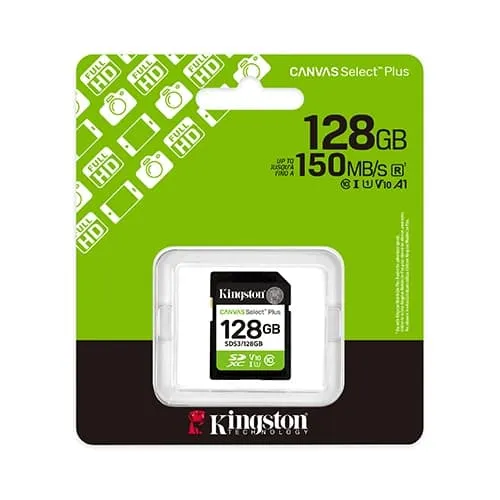 Kingston Canvas Select Plus 128GB SDXC Memory Card overview 1