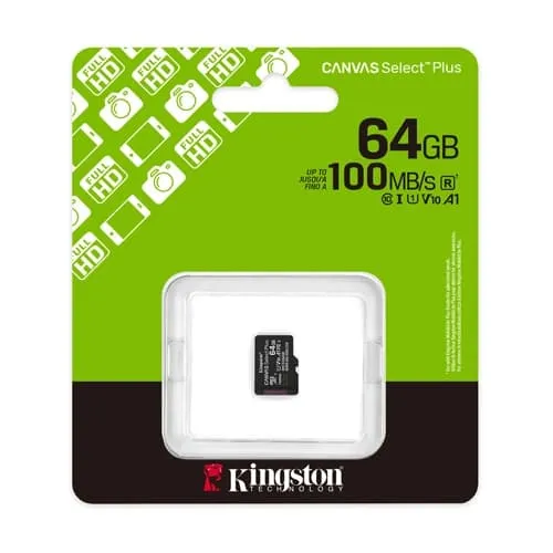 Kingston Canvas Select Plus 64GB microSDXC Memory Card overview 1