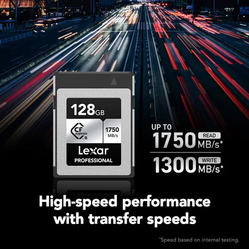 Lexar 128GB Professional CFexpress Type B Card SILVER Series overview 5