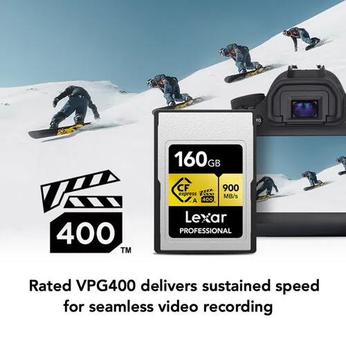Lexar 160GB Professional CFexpress Type A Card GOLD Series overview 5