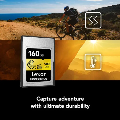 Lexar 160GB Professional CFexpress Type A Card GOLD Series overview 6
