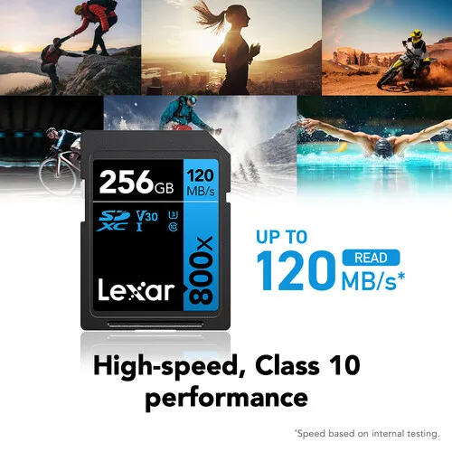 Lexar 256GB High-Performance 800x SDXC Memory Card overview 1