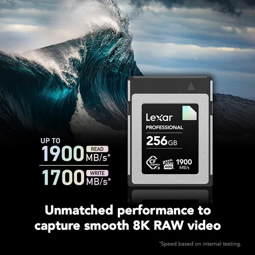 Lexar 256GB Professional CFexpress Type B Card DIAMOND Series overview 2