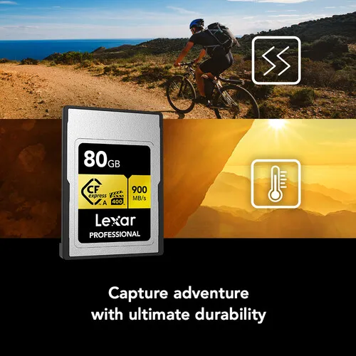 Lexar 80GB Professional CFexpress Type A Card GOLD Series overview 3