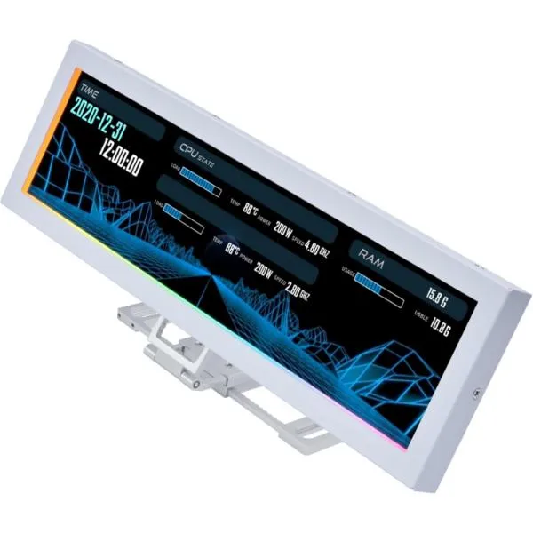 Lian Li 8.8 Inch Universal Screen US88v1 White (G89-SM088W-IN)